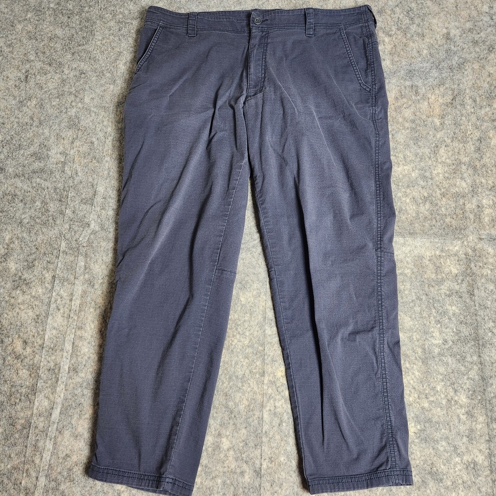 LL Bean‎ Explorer Ripstop Pants Men 38x29 Blue Gorpcore Fixed Waist Standard Fit